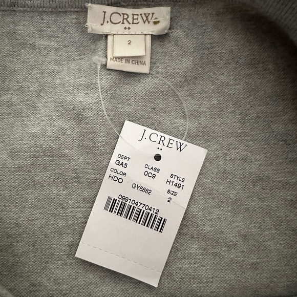 J. Crew Light Gray Midi Skirt with Ruffle Hem - Picture 3 of 3